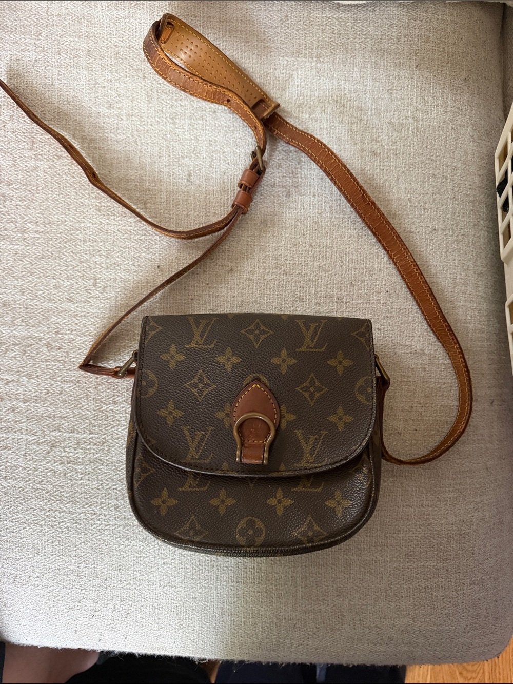Louis Vuitton Monogram Crossbody in Brown and Tan